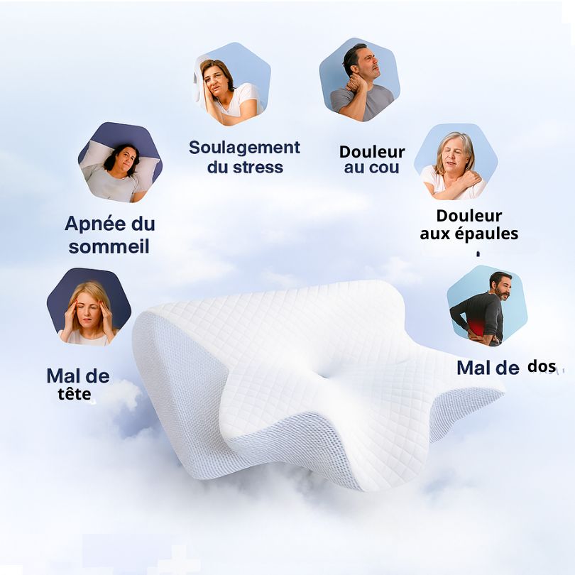 OrthoZen™ – Oreiller Ergonomique Cervical