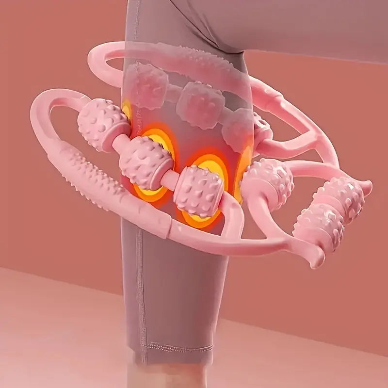 LegRoll™ Pro – Rouleau de Massage à 9 Roues