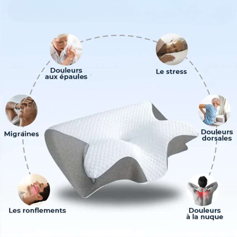 OrthoZen™ – Oreiller Ergonomique Cervical