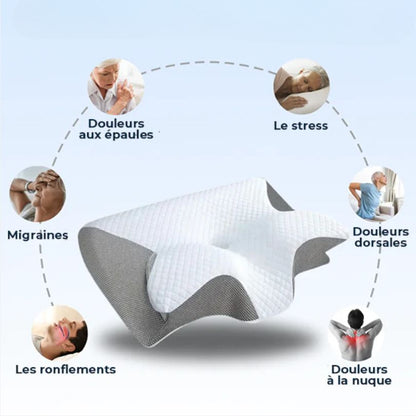 OrthoZen™ – Oreiller Ergonomique Cervical